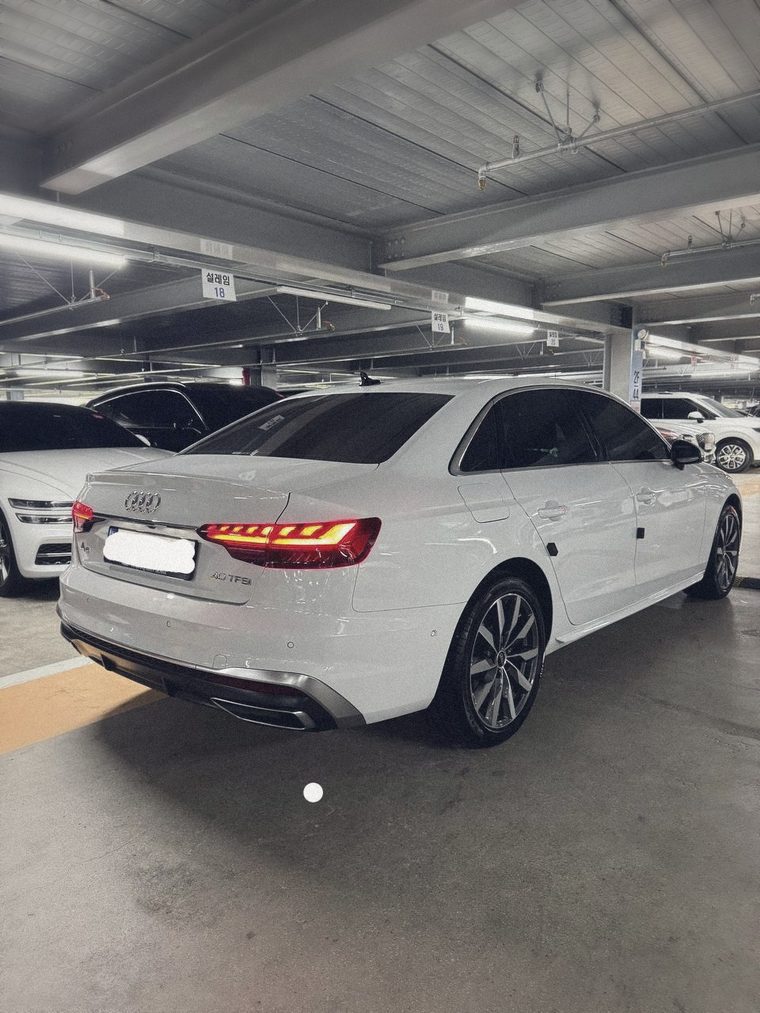 Осмотр Audi A4 в Корее — вид сзади